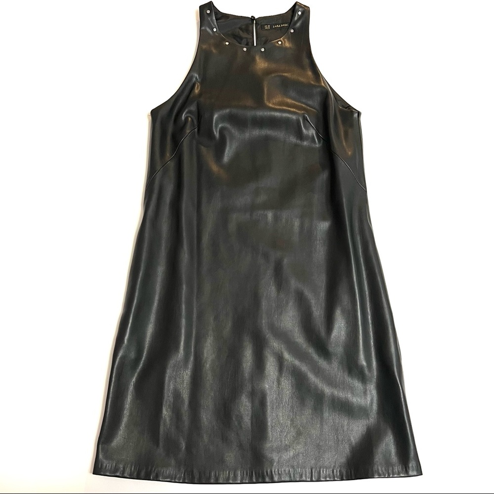 Zara Faux Leather Dress - Size XS